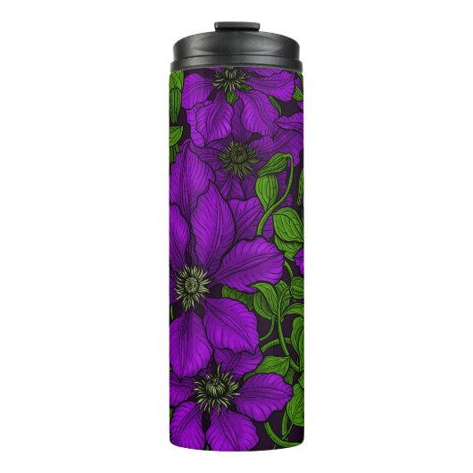 Bouteilles Isothermes Vigne de Clematis pourpre (Devant)
