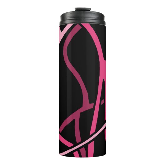 Bouteilles Isothermes Vignes roses Abstraites (Devant)