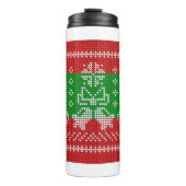 Bouteilles Isothermes Vilain chandail cloches Xmas rennes crochet (Devant)