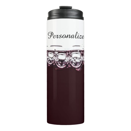Bouteilles Isothermes Vin rouge élégant violet blanc (Devant)