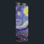 Bouteilles Isothermes Vincent Van Gogh Starry Nuit Vintage Art<br><div class="desc">Vincent van Gogh Starry Night Art Peinture Starry Night est un tableau de l'artiste post-impressionniste néerlandais Vincent van Gogh. Le ciel bleu de la nuit est rempli de nuages tourbillonnants, d'étoiles et d'une lune brillante croissant. La Nuit étoilée est la seule nocturne de la série de vues depuis la fenêtre...</div>