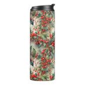 Bouteilles Isothermes Vintage aquarelle sainte baies feuilles (Tourné sur la gauche)