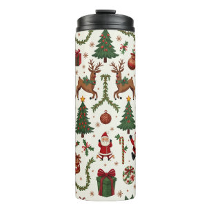 Bouteilles Isothermes Vintage Christmas Thermal Tumbler