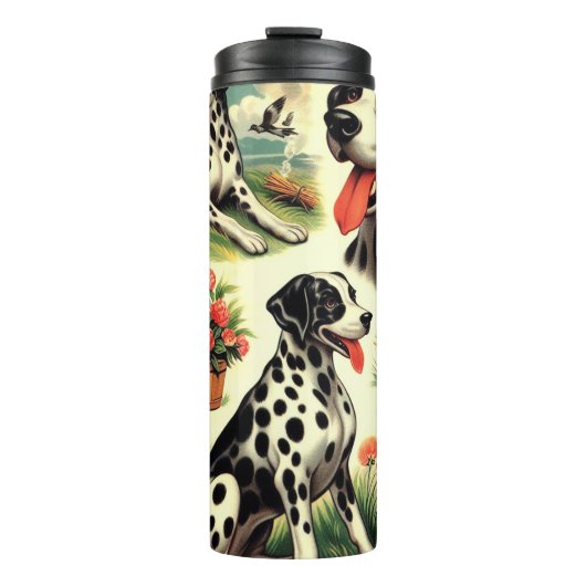 Bouteilles Isothermes Vintage Cute Dalmatien sans joint (Devant)