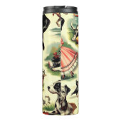 Bouteilles Isothermes Vintage Cute Dalmatien sans joint (Dos)