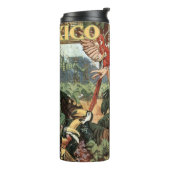 Bouteilles Isothermes Vintage de voyage au Mexique (Tourné sur la gauche)