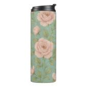 Bouteilles Isothermes Vintage Floral Thermal Tumbler (Tourné sur la gauche)