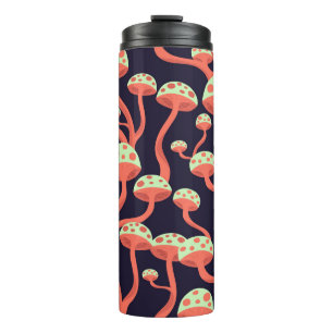 Bouteilles Isothermes Vintage Graphics Champignons Motif sans couture