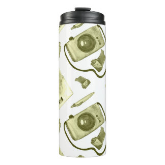 Bouteilles Isothermes Vintage hipster sepia motif consistant 