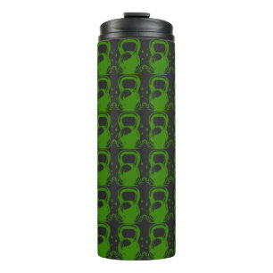 Bouteilles Isothermes Vintage Kettlebell Laurel Wreath Gym Forest Green
