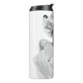 Bouteilles Isothermes Vintage noir et blanc (Tourné sur la gauche)