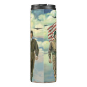 Bouteilles Isothermes Vintage Patriotic, Proud Military Personnel Heros (Dos)