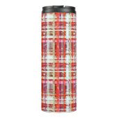 Bouteilles Isothermes Vintage Plum Peach Grape Retro Plaid (Dos)