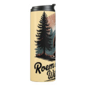 Bouteilles Isothermes Vintage Sasquatch Forest Adventure Design (Tourné sur la gauche)