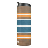 Bouteilles Isothermes Vintage Surfboard Stripes - Subtle Wood Arrière - (Tourné sur la droite)