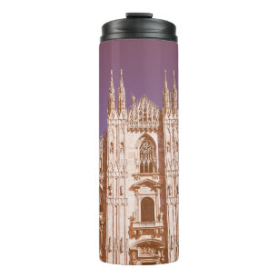 Bouteilles Isothermes Vintage vue Milan cathédrale aka Duomo di Milan