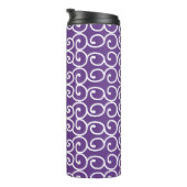 Bouteilles Isothermes Violet avec rouleaux blancs (Tourné sur la droite)
