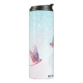 Bouteilles Isothermes *~* Violet Parties scintillant Dragon Fly Girly Aq (Tourné sur la gauche)