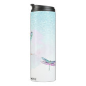 Bouteilles Isothermes *~* Violet Parties scintillant Dragon Fly Girly Aq (Tourné sur la droite)