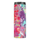 Bouteilles Isothermes Violet, Rouge, Jaune, Bleu Abstrait Personnalisé L (Dos)