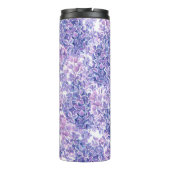 Bouteilles Isothermes Violette aquarelle fleurs lilas (Dos)