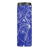 Bouteilles Isothermes Visage de beauté : dessin à une ligne. (Dos)