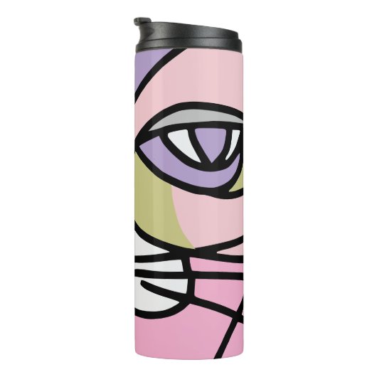 Bouteilles Isothermes Visage de chat (Tourné sur la droite)