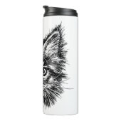 Bouteilles Isothermes Visage de Kitten noir et blanc (Tourné sur la droite)
