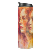 Bouteilles Isothermes Visages des femmes - Peinture aquarelle (Tourné sur la droite)