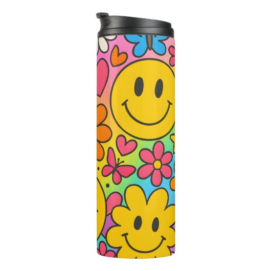 Bouteilles Isothermes Visages Sourires (Tourné sur la droite)