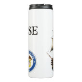 Bouteilles Isothermes vise marine (Dos)