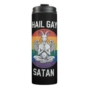 Bouteilles Isothermes Vive Gay Satan Drôle Gothique Gothique Chèvre LGBT