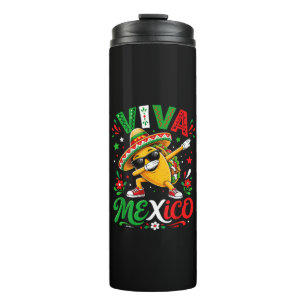 Bouteilles Isothermes Vive Mexico Dabbing Taco Drôle Sombrero