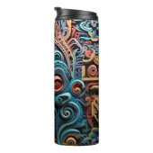 Bouteilles Isothermes Vivid Vibrant Tribal 3D style d'art papier motif (Tourné sur la droite)
