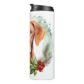 Bouteilles Isothermes Vizsla Christmas Wreath Festive Pup (Tourné sur la droite)