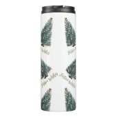 Bouteilles Isothermes Vœux de fête. Conception d'arbre de Noël (Dos)