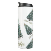 Bouteilles Isothermes Vœux de fête. Conception d'arbre de Noël (Tourné sur la droite)