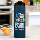 Bouteilles Isothermes Voir L'Able Pas L'Autisme Étiquette Personnalisé