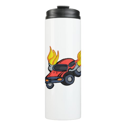 Bouteilles Isothermes Voiture à flammes (Devant)