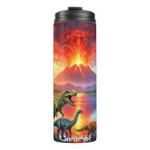 Bouteilles Isothermes Volcano Eruption Dinosaurs Prehistoric Lake (Devant)