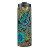 Bouteilles Isothermes Voler, libellule de mouche sur brun (Devant)