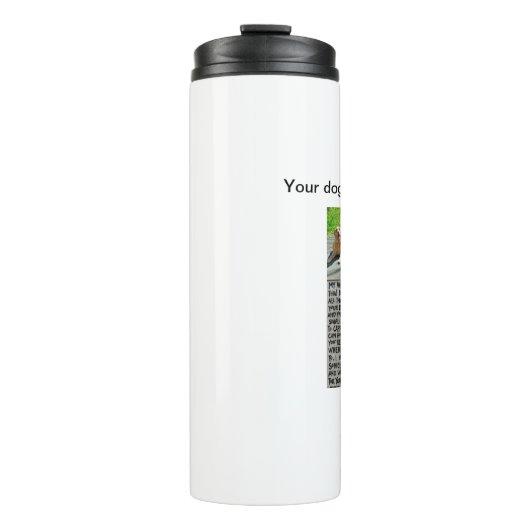 Bouteilles Isothermes Vos Chiens Souhaitent Pour Vous Chauffeur Thermiqu (Devant)