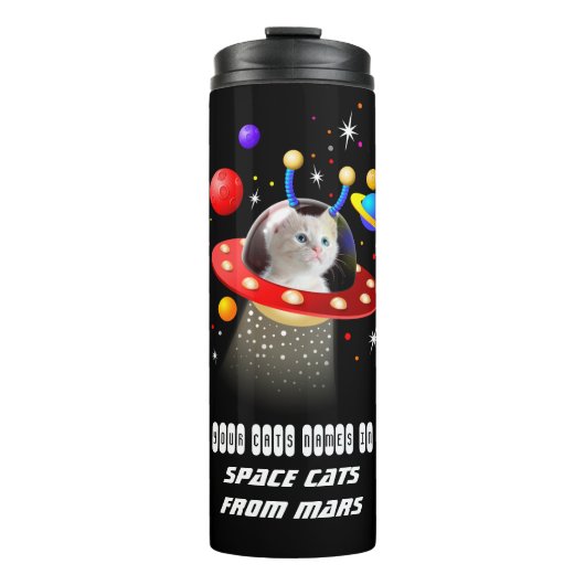 Bouteilles Isothermes Votre chat dans UFO Kitten Chat dans l'espace Pers (Devant)