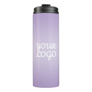 Bouteilles Isothermes Votre logo & Moderne Simple Ombre Lavande