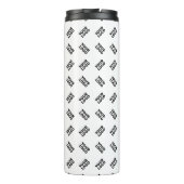 Bouteilles Isothermes Votre logo | Motif répété de substitution simple (Dos)