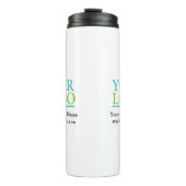 Bouteilles Isothermes Votre logo, Promo de nom d'entreprise, message (Devant)