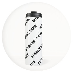 Bouteilles Isothermes Votre modèle de nom d'entreprise Noir & Blanc