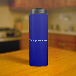 Bouteilles Isothermes Votre nom sur gobelet bleu