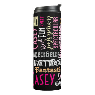 Bouteilles Isothermes Vous êtes génial Personnaliser Nom Mots Rose & Noi