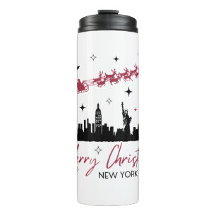 Bouteilles Isothermes Voyage de Noël à New York, Joyeux Noël Nouveau